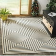 thumbnail image 1 of Safavieh Linden Amelia Geometric Indoor/Outdoor Area Rug, Cream/Blue, 6'7" x 6'7" Square, 1 of 8