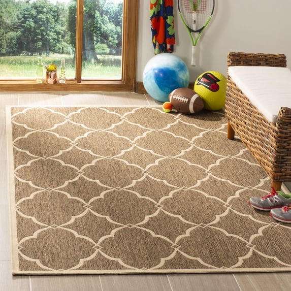 Safavieh Linden Ognena Geometric Indoor/Outdoor Area Rug, Beige/Cream, 8' x 10'