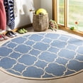 thumbnail image 1 of Safavieh Linden Ognena Geometric Indoor/Outdoor Area Rug, Blue/Creme, 6'7" x 6'7" Round, 1 of 8