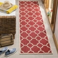 thumbnail image 1 of Safavieh Linden Ognena Geometric Indoor/Outdoor Runner Rug, Red/Creme, 2'2" x 8', 1 of 8