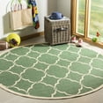 thumbnail image 1 of Safavieh LINDEN 100, GREEN / CREME, 6'-7" X 6'-7" Round, Area Rug, LND125Y-6R, 1 of 6