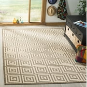 Safavieh Linden Joetta Geometric Indoor/Outdoor Area Rug, Cream/Beige, 6'7" x 6'7" Square