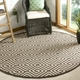 thumbnail image 1 of Safavieh Linden Joetta Geometric Indoor/Outdoor Area Rug, Creme/Brown, 6'7" x 6'7" Round, 1 of 8