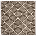 thumbnail image 1 of SAFAVIEH Linden Franco Geometric Indoor/Outdoor Area Rug, Creme/Brown, 6'7" x 6'7" Square, 1 of 8