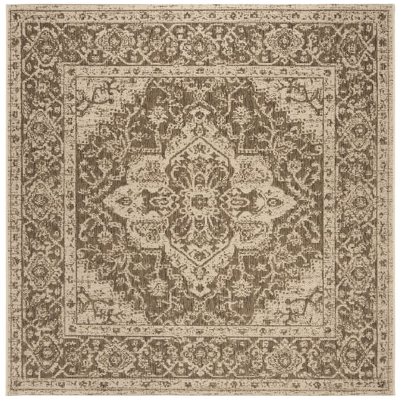 SAFAVIEH Outdoor LND137D Linden Collection Beige / Cream Rug