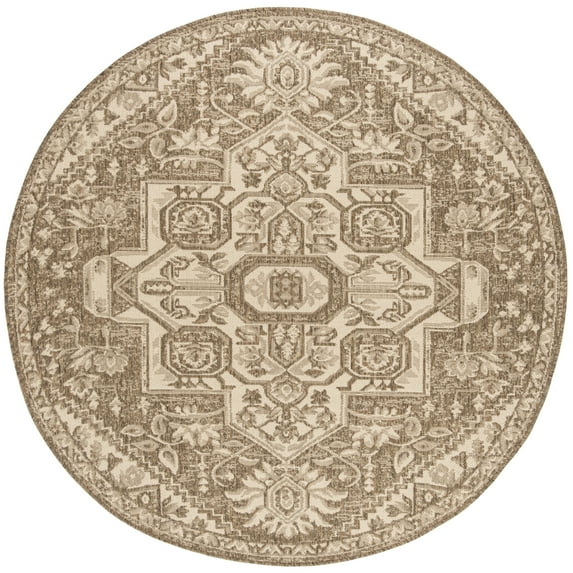 SAFAVIEH Outdoor LND138A Linden Collection Cream / Beige Rug