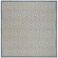 thumbnail image 1 of SAFAVIEH Outdoor LND173N Linden Collection Cream / Blue Rug, 1 of 10