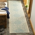 thumbnail image 1 of SAFAVIEH Outdoor LND174L Linden Collection Cream / Aqua Rug, 1 of 7