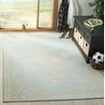 thumbnail image 1 of SAFAVIEH Outdoor LND180L Linden Collection Cream / Aqua Rug, 1 of 7