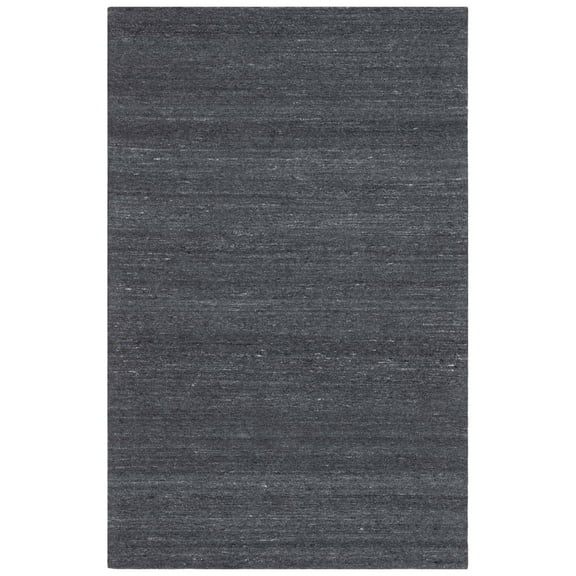 SAFAVIEH Outdoor Micro-Loop Garrett Solid Indoor/Outdoor Area Rug, Dark Grey, 4' x 6'