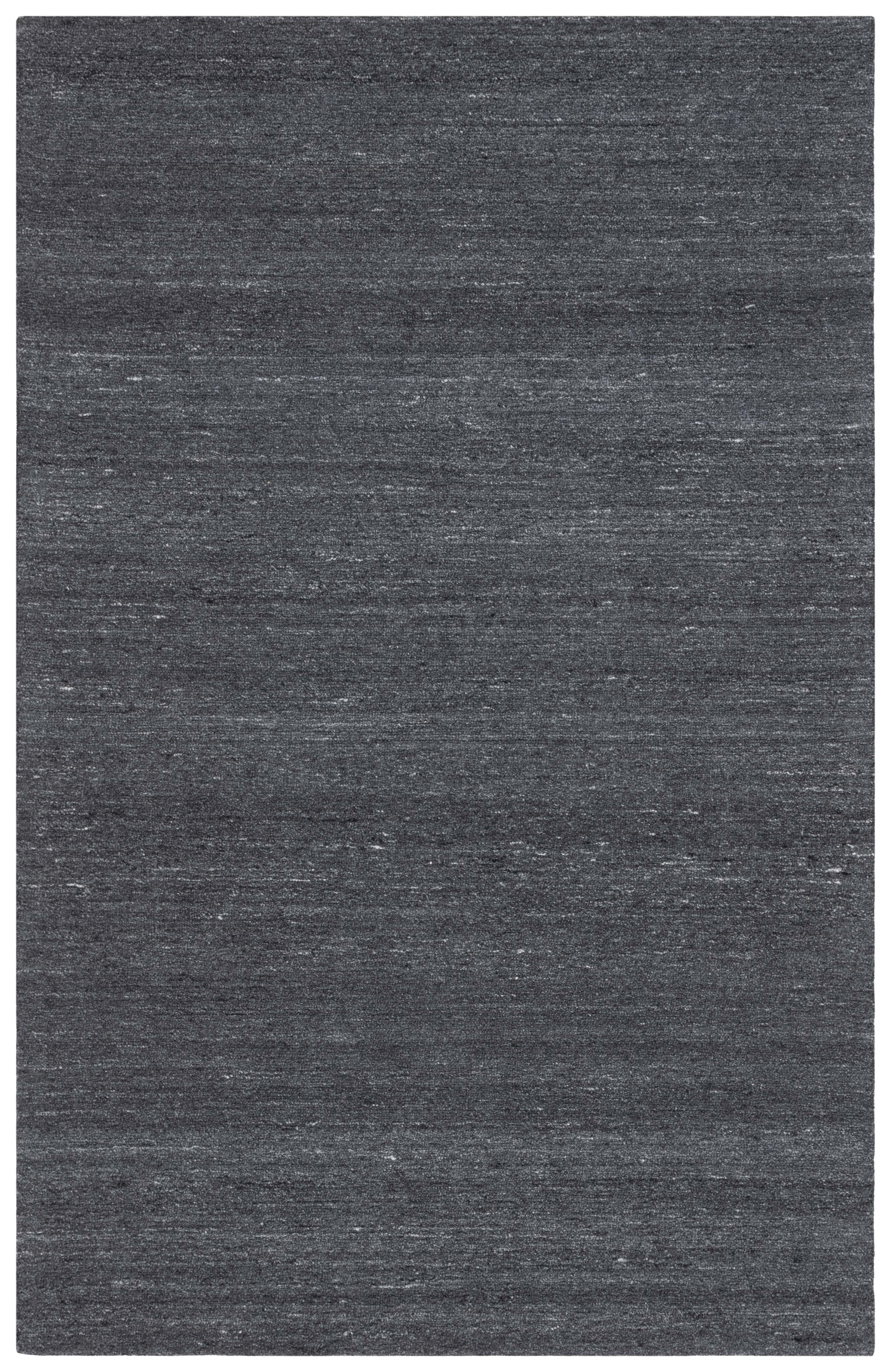 SAFAVIEH Outdoor Micro-Loop Garrett Solid Indoor/Outdoor Area Rug, Dark Grey, 5' x 8'
