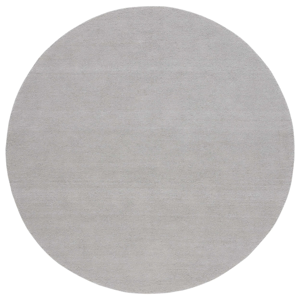 SAFAVIEH Outdoor Micro-Loop Garrett Solid Indoor/Outdoor Area Rug, Grey, 6' x 6' Round