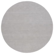 SAFAVIEH Outdoor Micro-Loop Garrett Solid Indoor/Outdoor Area Rug, Grey, 6' x 6' Round