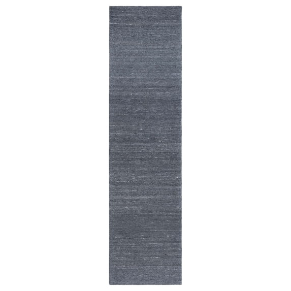 SAFAVIEH Outdoor Micro-Loop Garrett Solid Indoor/Outdoor Runner Rug, Dark Grey, 2'3" x 9'