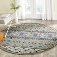 thumbnail image 1 of Safavieh Veranda Moriah Geometric Indoor/Outdoor Area Rug, Green/Blue, 8' x 8' Round, 1 of 9