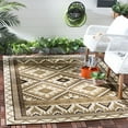 thumbnail image 1 of Safavieh Veranda Johann Geometric Indoor/Outdoor Area Rug, Creme/Brown, 8' x 10', 1 of 7