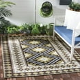 thumbnail image 1 of Safavieh Veranda Magna Geometric Indoor/Outdoor Area Rug, Chocolate/Green, 8' x 10', 1 of 7