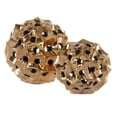 thumbnail image 1 of SAFAVIEH Ovis Solid Sphere Ceramic Table Décor, Set of 2, Gold, 1 of 5