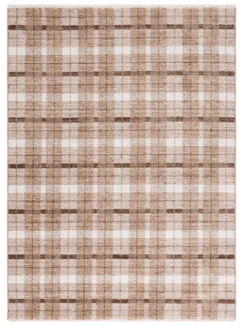 Safavieh Oxford Plaids Paylynn Plaid Area Rug, Beige/Brown, 5'3 inch x 7'6 inch