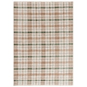SAFAVIEH Oxford Plaids Paylynn Plaid Area Rug, Beige/Green, 5'3" x 7'6"