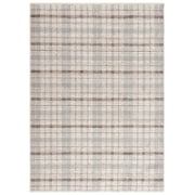 SAFAVIEH Oxford Plaids Paylynn Plaid Area Rug, Grey/Beige, 5'3" x 7'6"