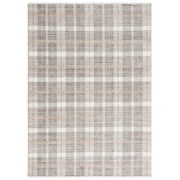 SAFAVIEH Oxford Plaids Paylynn Plaid Area Rug, Light Grey/Grey, 5'3" x 7'6"