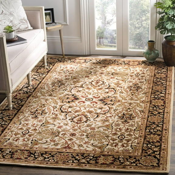 SAFAVIEH Persian Legend Beatrice Oriental Area Rug, Ivory/Black, 6' x 9'