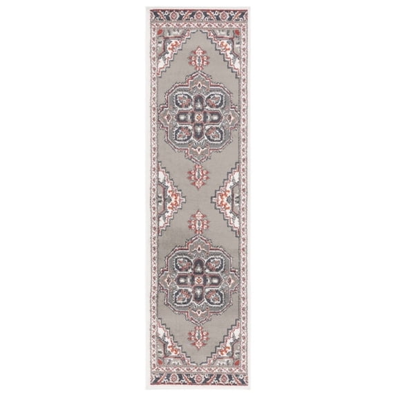 SAFAVIEH PYR215F Pyramid Grey/Ivory / Rust