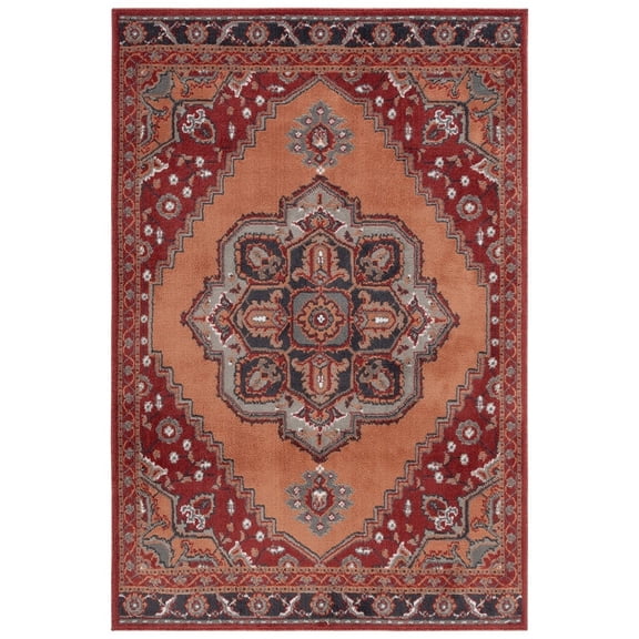 SAFAVIEH PYR215P Pyramid Rust / Ivory Grey