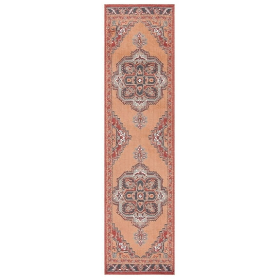 SAFAVIEH PYR215P Pyramid Rust / Ivory Grey