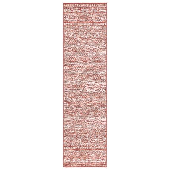 SAFAVIEH PYR218P Pyramid Rust / Ivory Grey