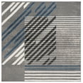 thumbnail image 1 of SAFAVIEH Pyramid Aubrey Geometric Area Rug, Grey/Blue Ivory, 6'7" x 6'7" Square, 1 of 7