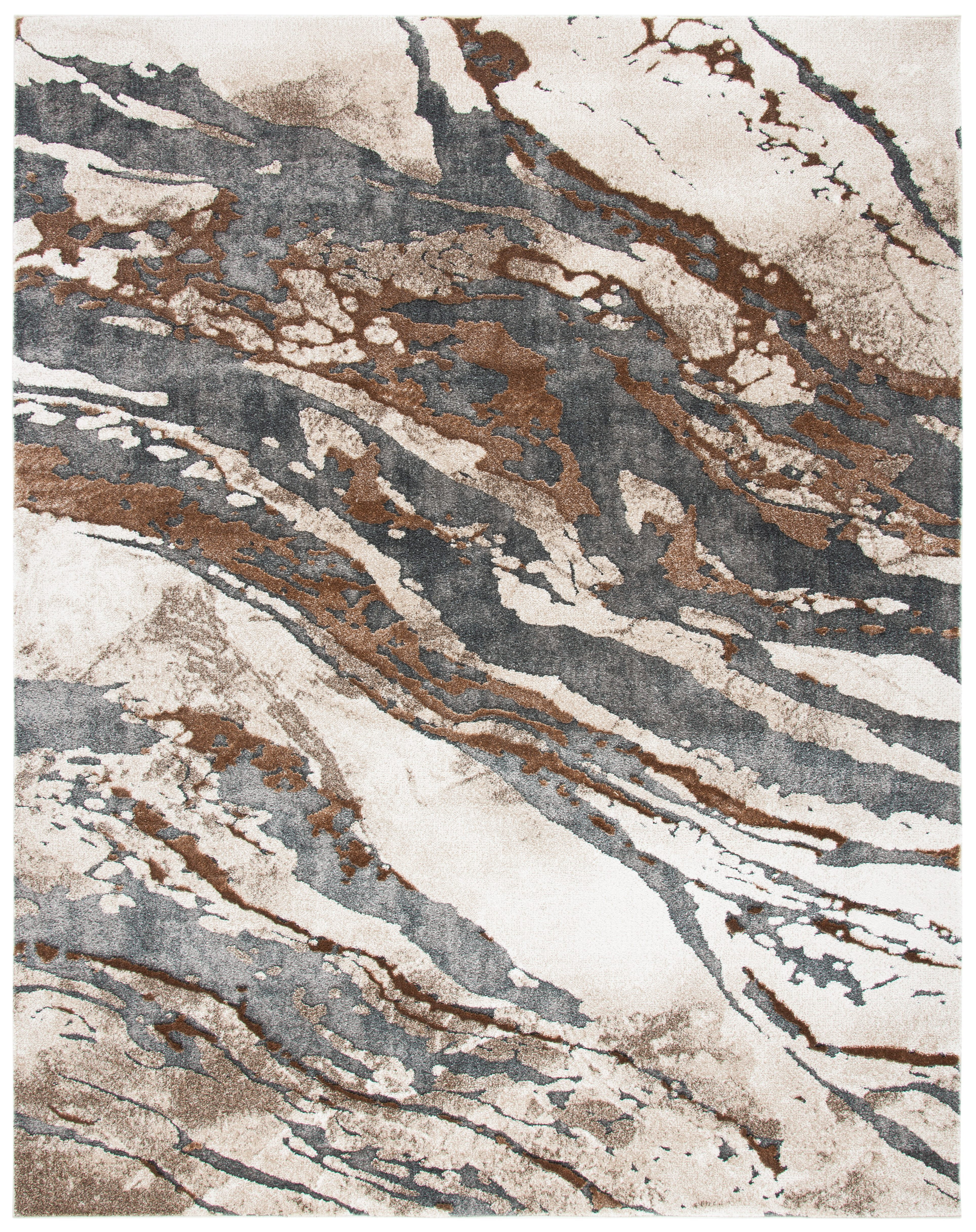Nick Rochefort Rugs SAFAVIEH Pacific Nick Abstract Area Rug, Dark Grey/Beige, 10' x 14 ...