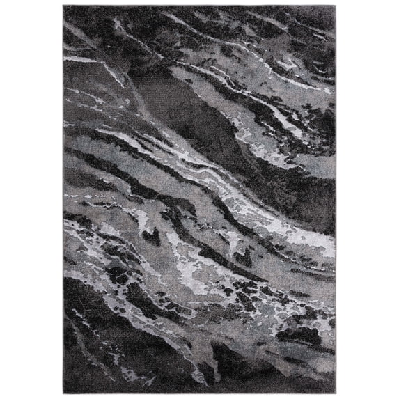 SAFAVIEH Pacific Nick Abstract Area Rug, Grey/Black, 8' x 10'