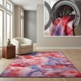 thumbnail image 1 of SAFAVIEH Paint Brush Amber Abstract Machine Washable Area Rug, Fuchsia/Lavender, 6'7" x 6'7" Square, 1 of 10