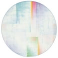 thumbnail image 1 of SAFAVIEH Paint Brush Brooke Abstract Area Rug, Blue/Green, 6'7" x 6'7" Round, 1 of 10