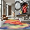thumbnail image 1 of SAFAVIEH Paint Brush Jonie Colorful Area Rug, Fuchsia/Yellow, 4' x 6', 1 of 10