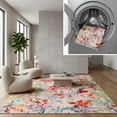 thumbnail image 1 of SAFAVIEH Paint Brush Josif Floral Area Rug, Blue/Blush Pink, 7'9" x 10', 1 of 13