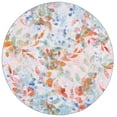 thumbnail image 1 of SAFAVIEH Paint Brush Reanna Floral Area Rug, Blush Pink/Green, 6'7" x 6'7" Round, 1 of 9