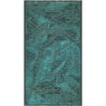thumbnail image 1 of SAFAVIEH Palazzo Anuki Euro style Area Rug, Black/Turquoise, 4' x 6', 1 of 8