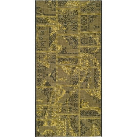 SAFAVIEH Palazzo Collection PAL121-56C10 Black / Green Rug