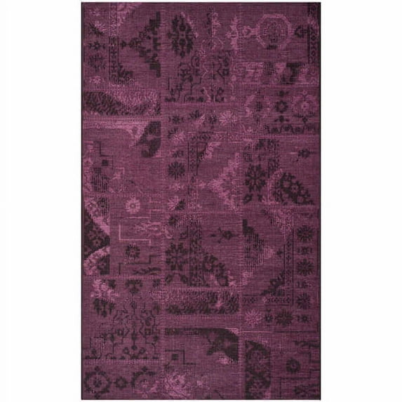 SAFAVIEH Palazzo Collection PAL121-56C7 Black / Purple Rug