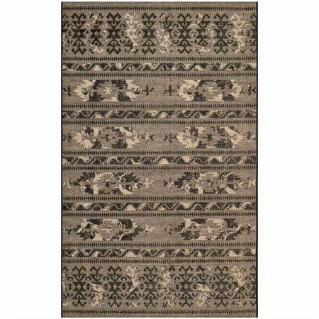 SAFAVIEH Palazzo Collection PAL125-56C2 Black / Beige Rug