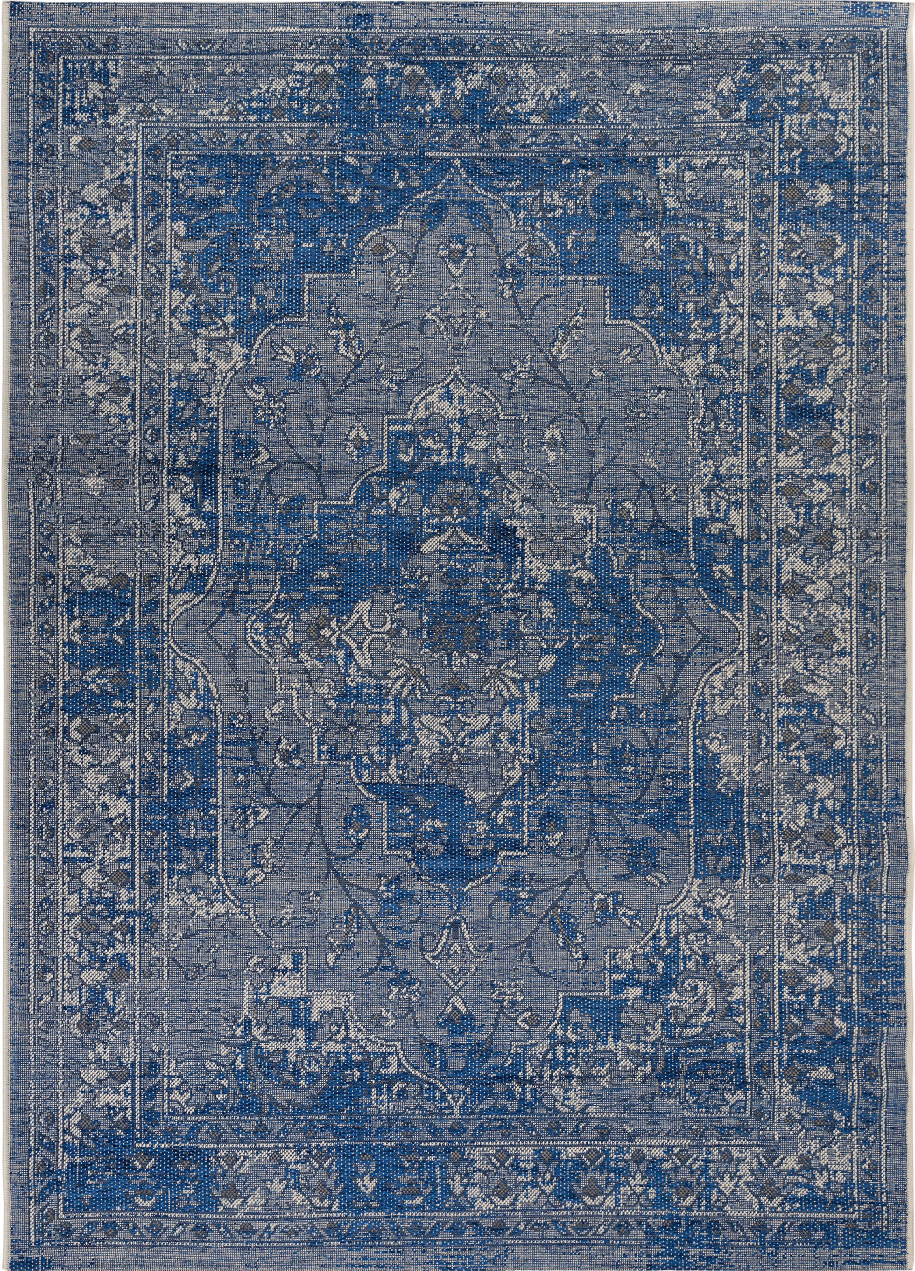 SAFAVIEH Palazzo Henrika Traditional Area Rug, Light Blue/Blue, 8' x 11'