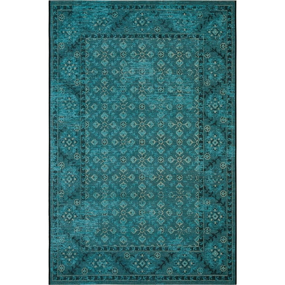 SAFAVIEH Palazzo Julius Traditional Area Rug, Turquoise/Cream, 4' x 6'