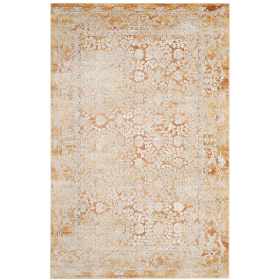 SAFAVIEH Palermo Caitriona Faded Transitional Area Rug, Gold/Beige, 5'1" x 7'6"