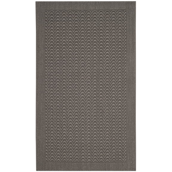 SAFAVIEH Palm Beach Adalyn Geometric Area Rug, Ash, 3' x 5'