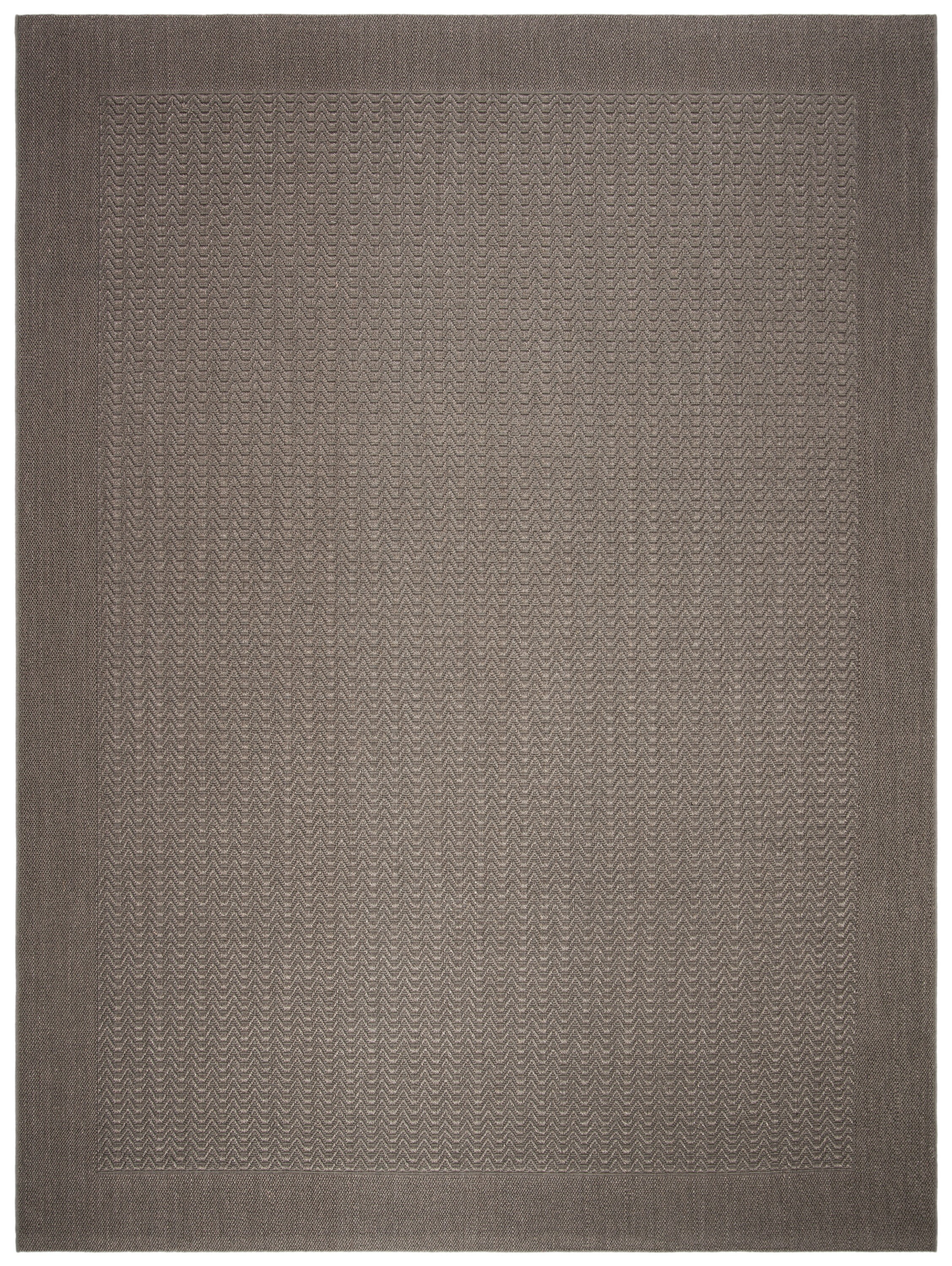 Ash Geometric Hand-knotted Rectangular Synthetic Area Rug