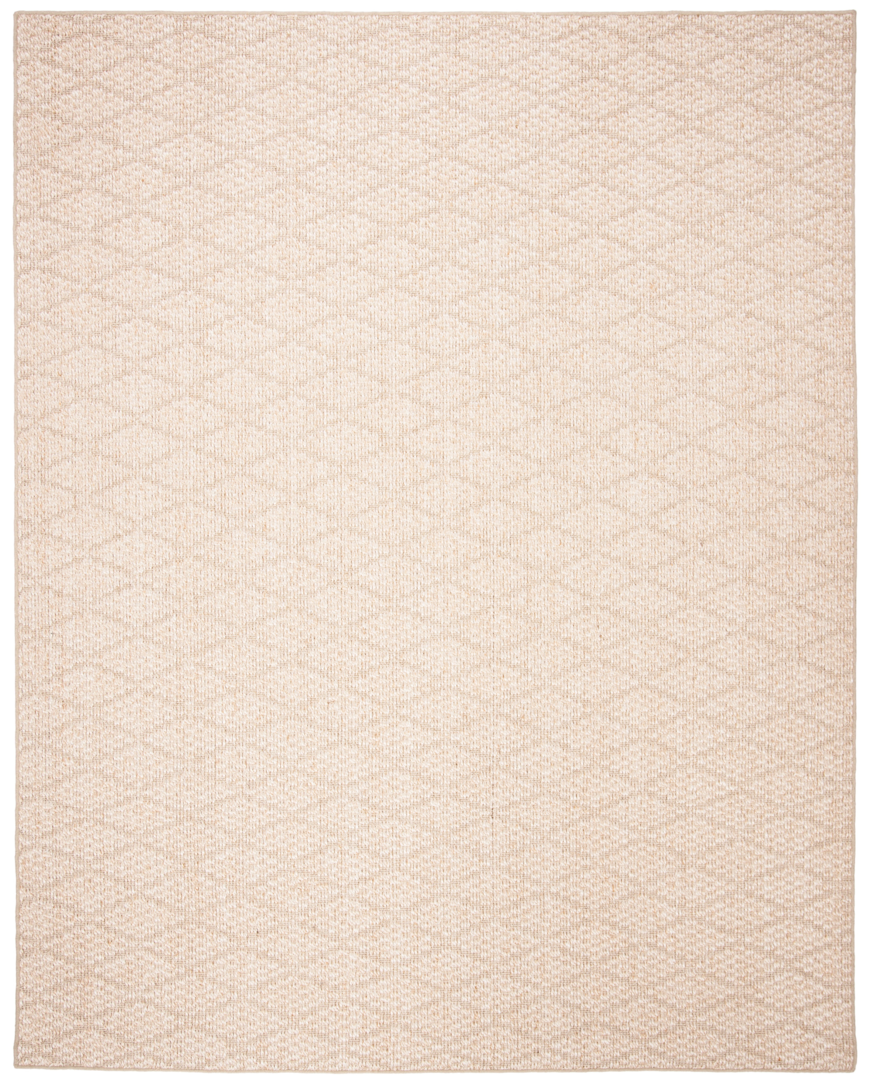 Beige Geometric Flat Woven Handmade Reversible 8' x 10' Area Rug