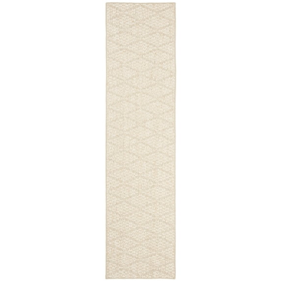 SAFAVIEH Palm Beach Bairre Geometric Runner Rug, Beige, 2' x 8'